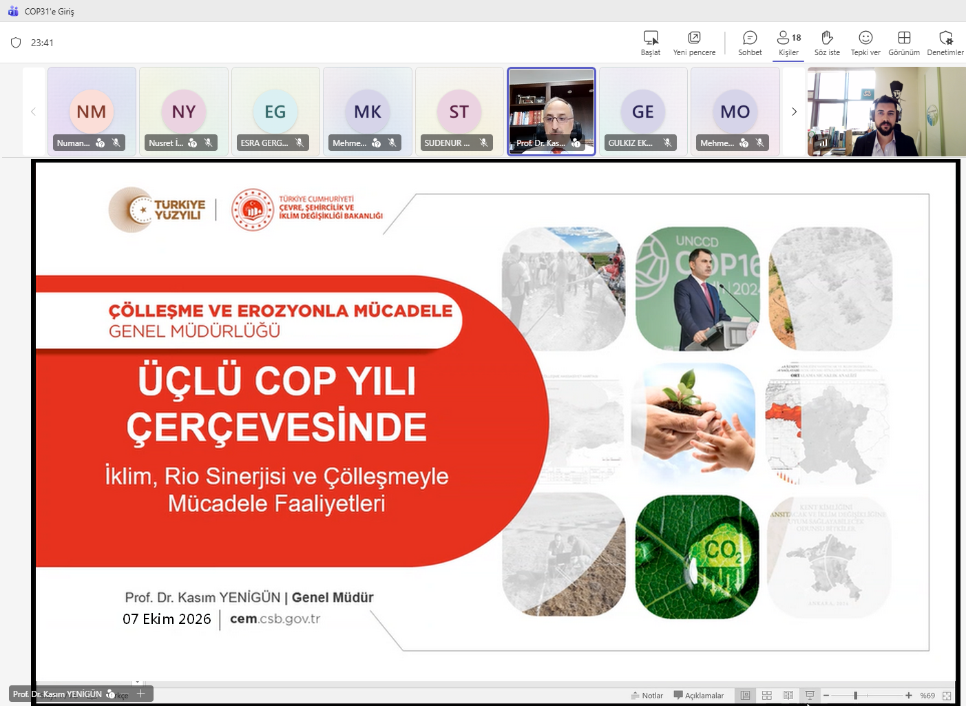 COP31’e Giriş Webinarı Tamamlandı